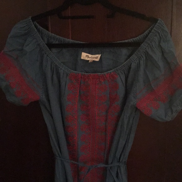 Madewell Off-The-Shoulder Dress - Picture 3 of 4